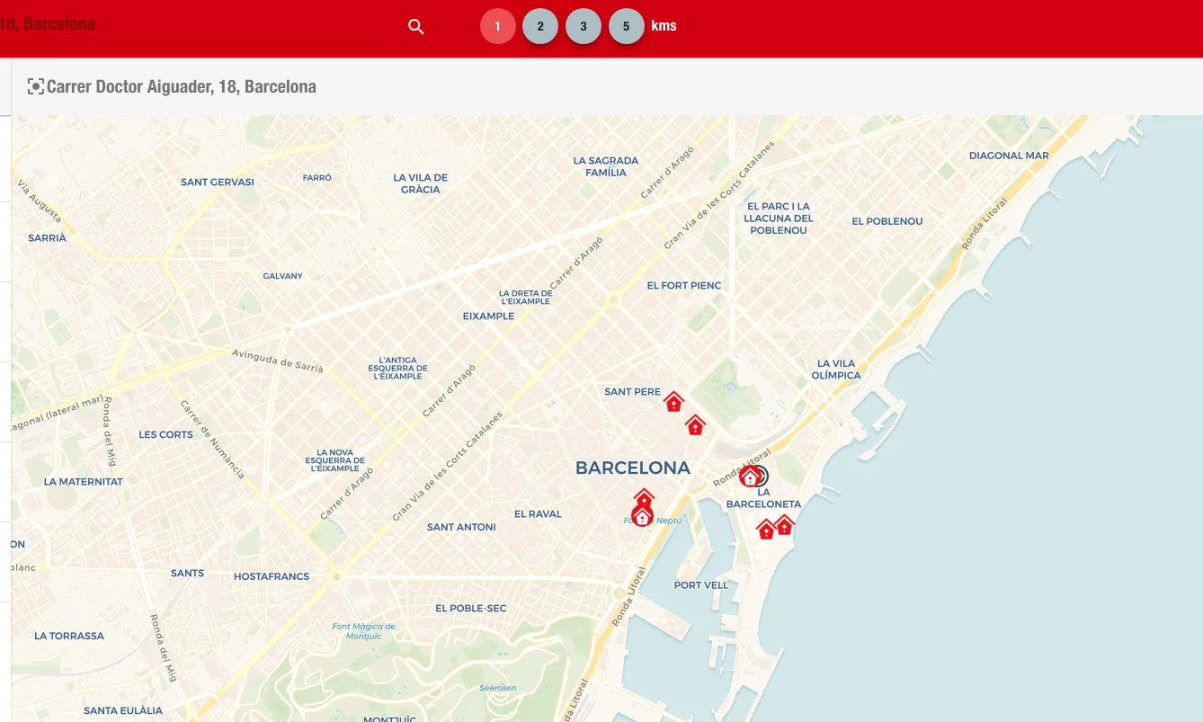 Els resultats de Veinapp es mostren ordenats 