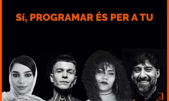 Cartell del curs de programació de Factoría F5