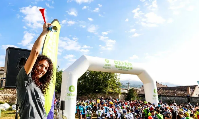 L'Elena, responsable de l'Oxfam Intermón Trailwalker