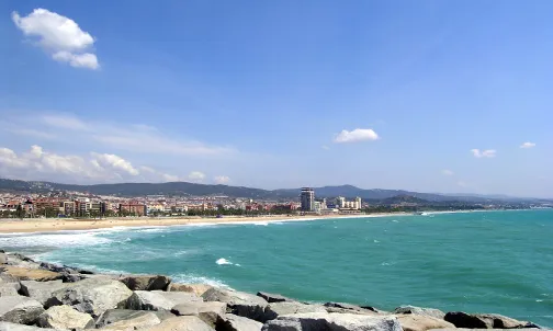 Vista panoràmica del litoral de Mataró