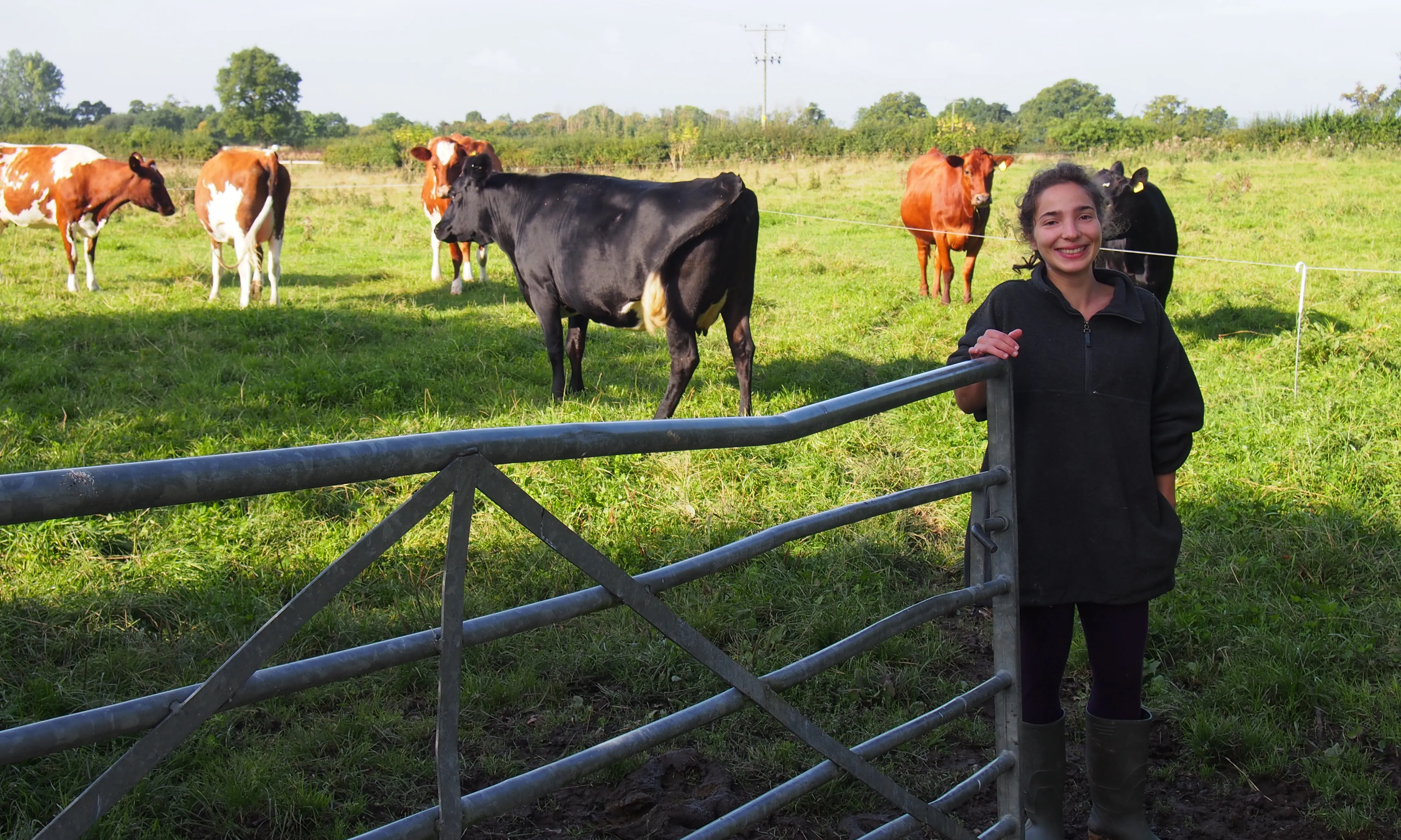 Clara Blasco va ser voluntària en una granja ecològica anglesa