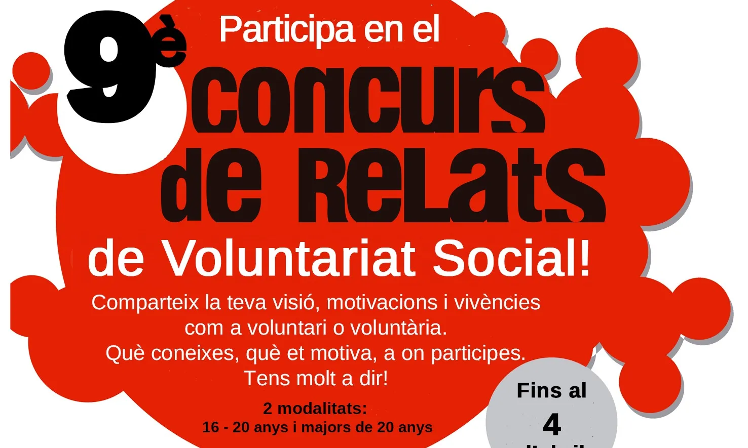 9è Concurs de Relats de Voluntariat Social