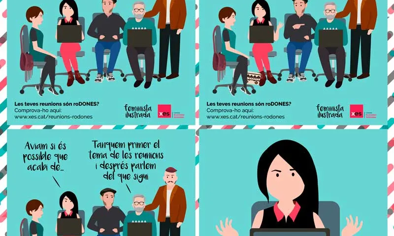Feminista ilustrada col·labora amb la campanya de la XES amb una il·lustració sobre el manterrupting