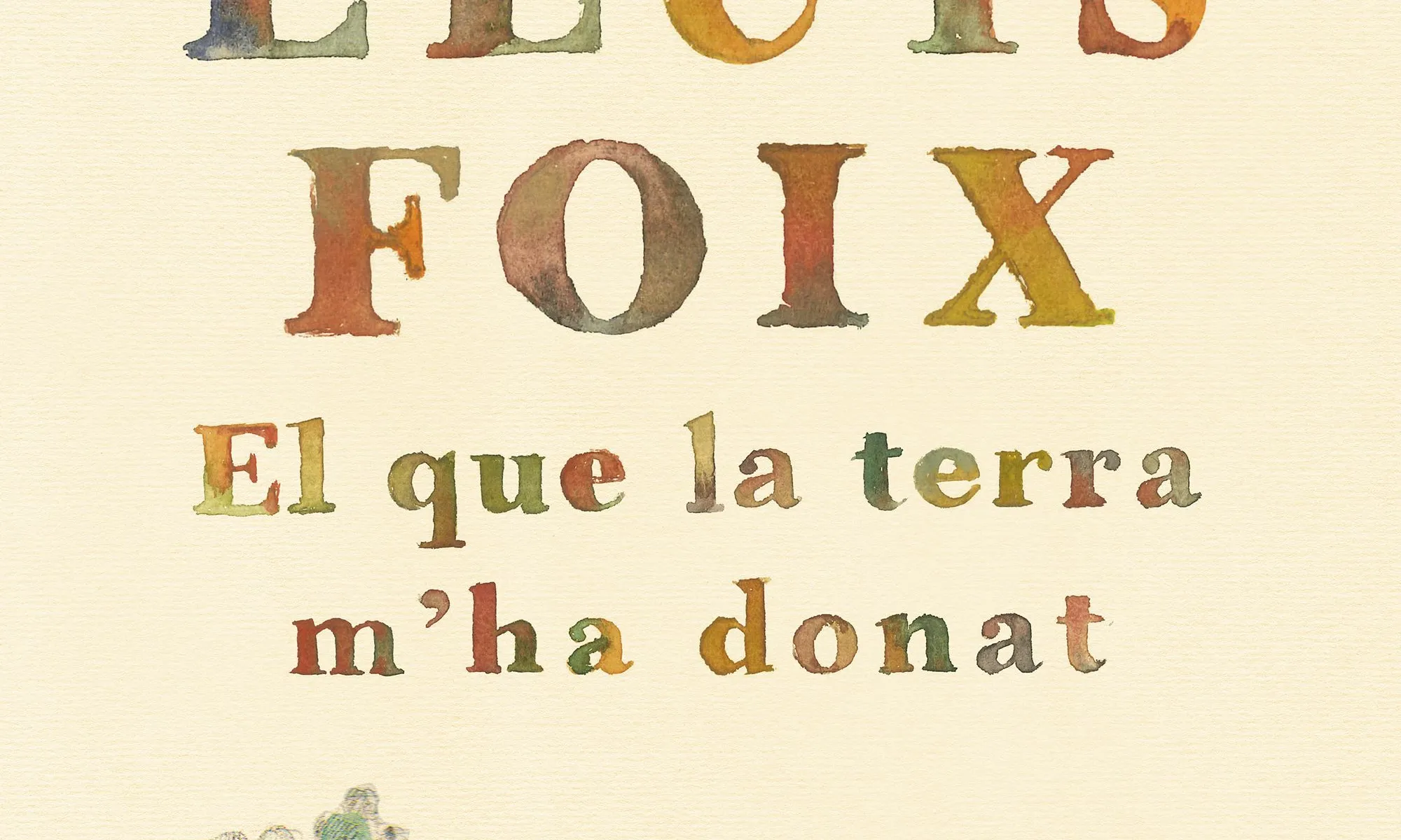 Lluis Foix presenta a la Fira el seu llibre "El que la terra m'ha donat"