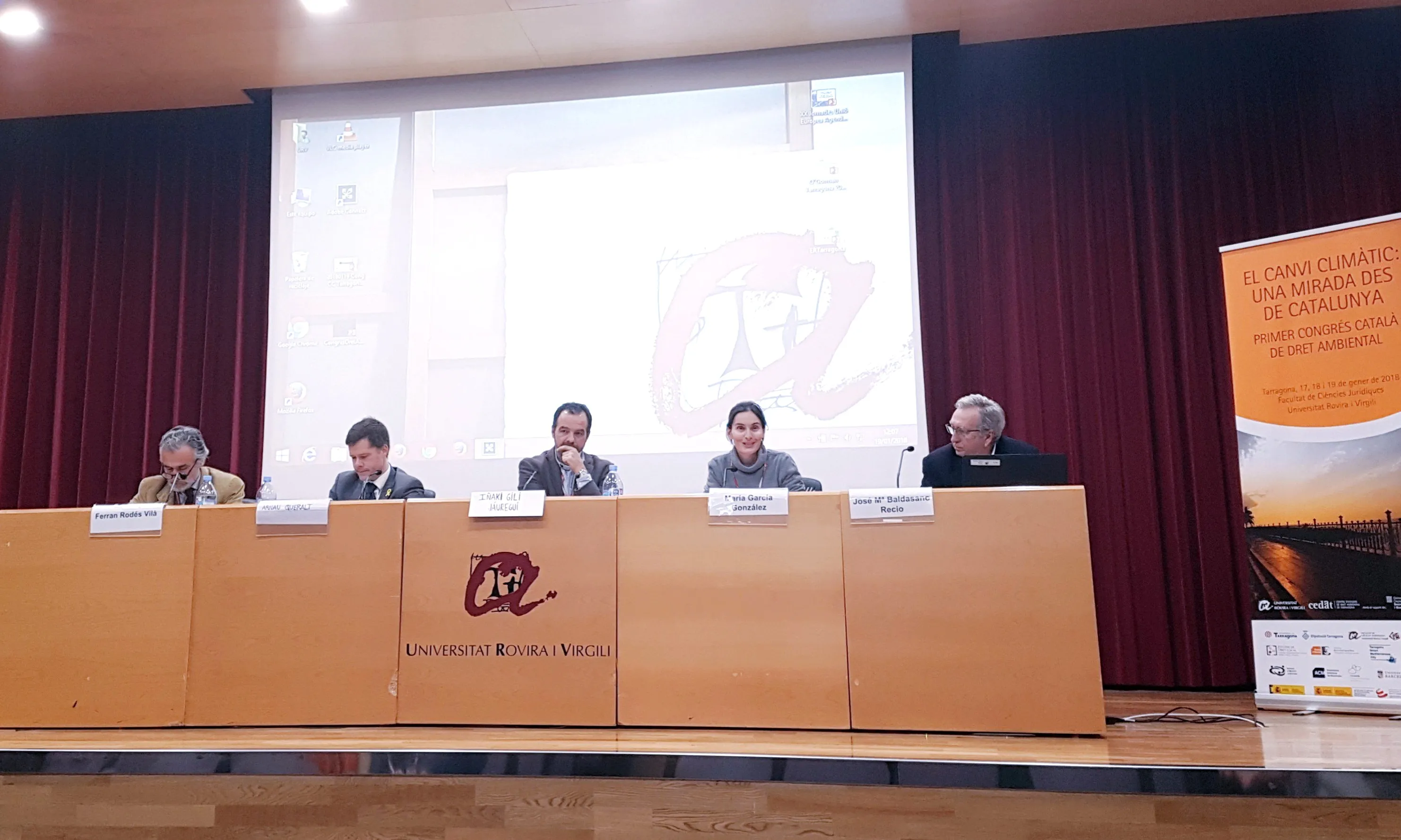 Maria Garcia d'Ecologistes en Acció al Primer Congrés de Dret Ambiental 