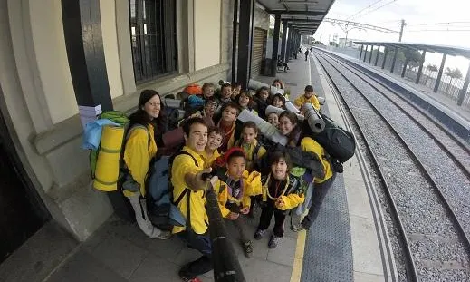'Selfie' dels Llops i Daines anant de sortida.  AEiG Montpalau