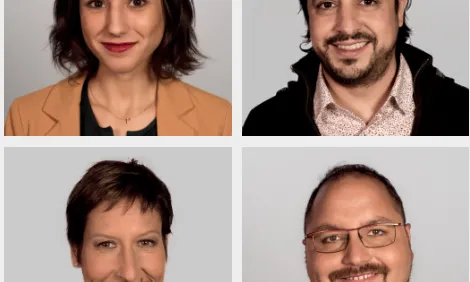 L’Elisenda, l’Àlex, la Marta i el Miquel Àngel, activistes d’Obertament i portaveus de la campanya.