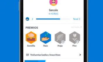 Així es mostra el perfil del voluntariat a l'aplicació.