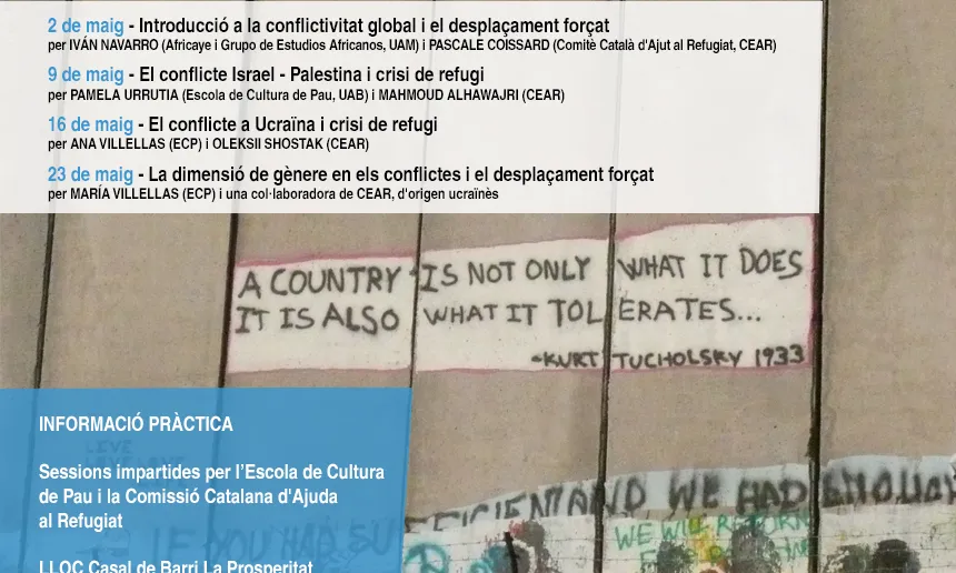 Cicle de diàlegs 'Conflicte i refugi'