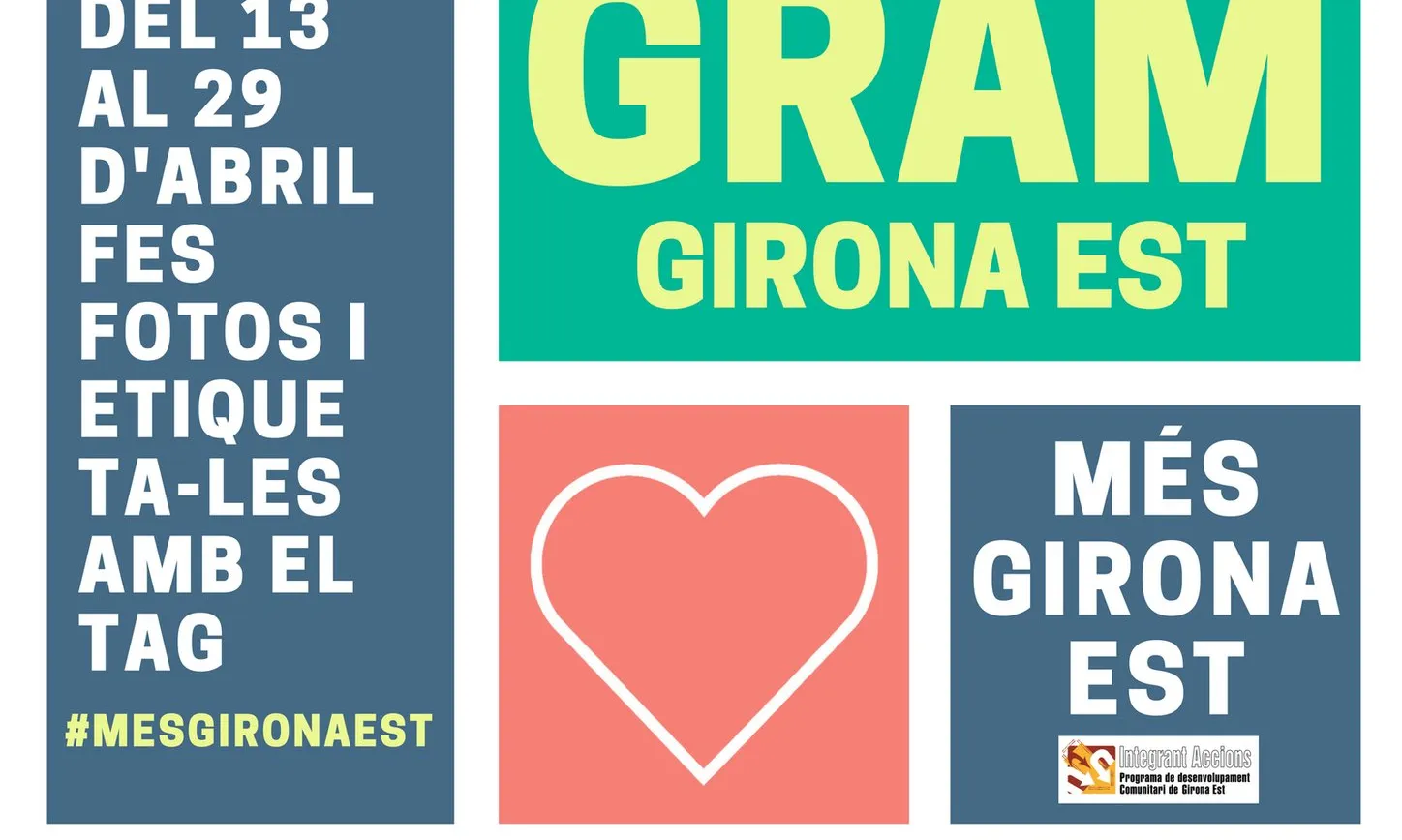 L'Òmnia Girona, l'Aula d'Acollida de l'Institut Sobrequés i el Centre Cívic Onyar organitzen el concurs #MésGironaEst