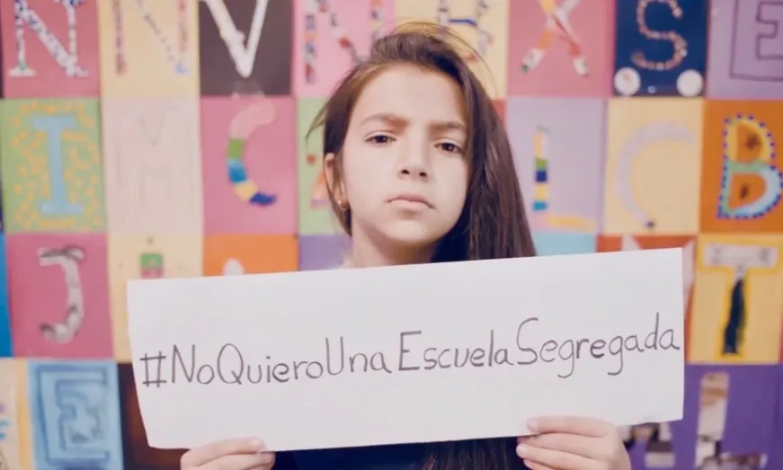 Imatge de la nena protagonista del vídeo de la campanya.