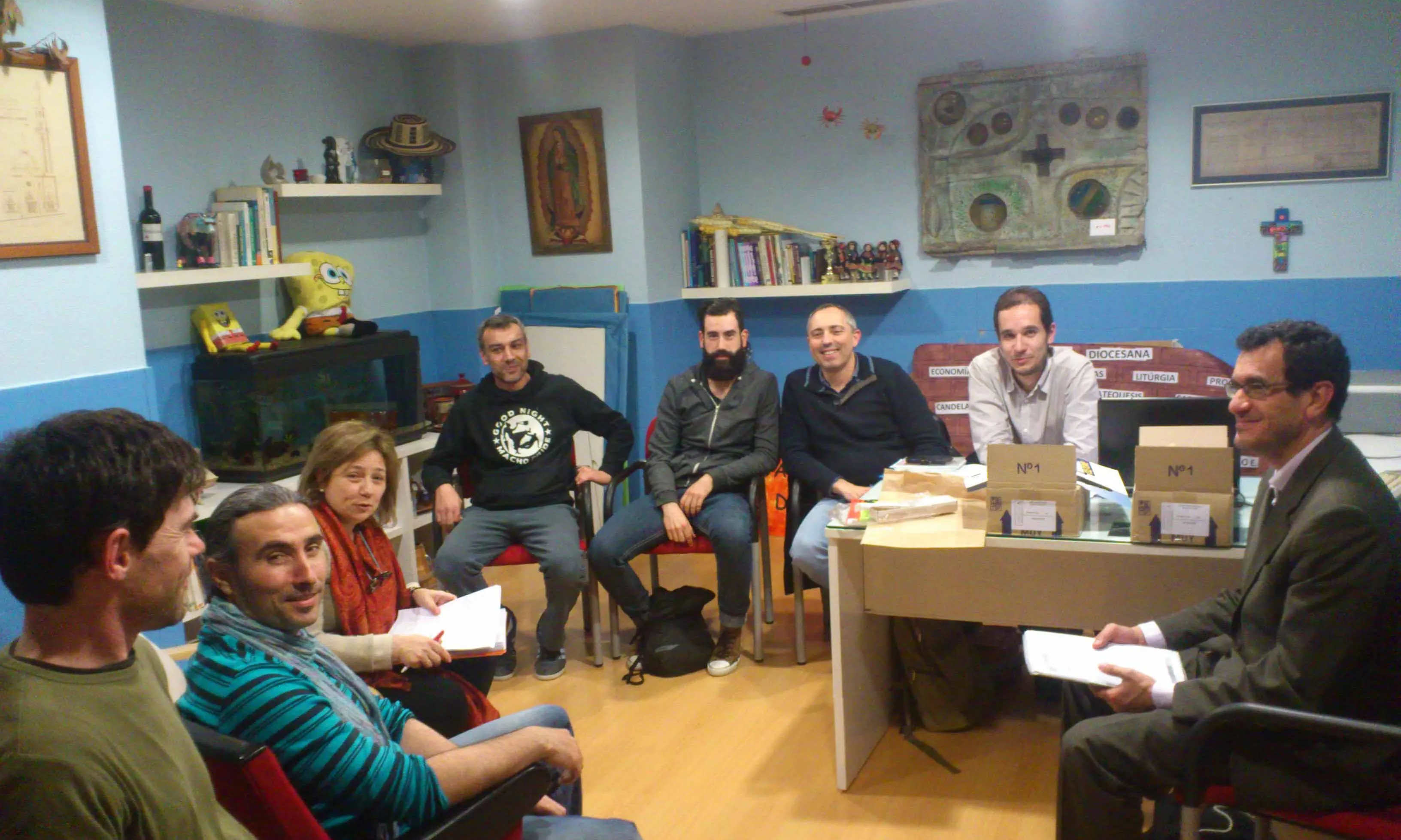 Reunió dels socis i sòcies del grup territorial de Fiare Banca Ètica a Galícia.