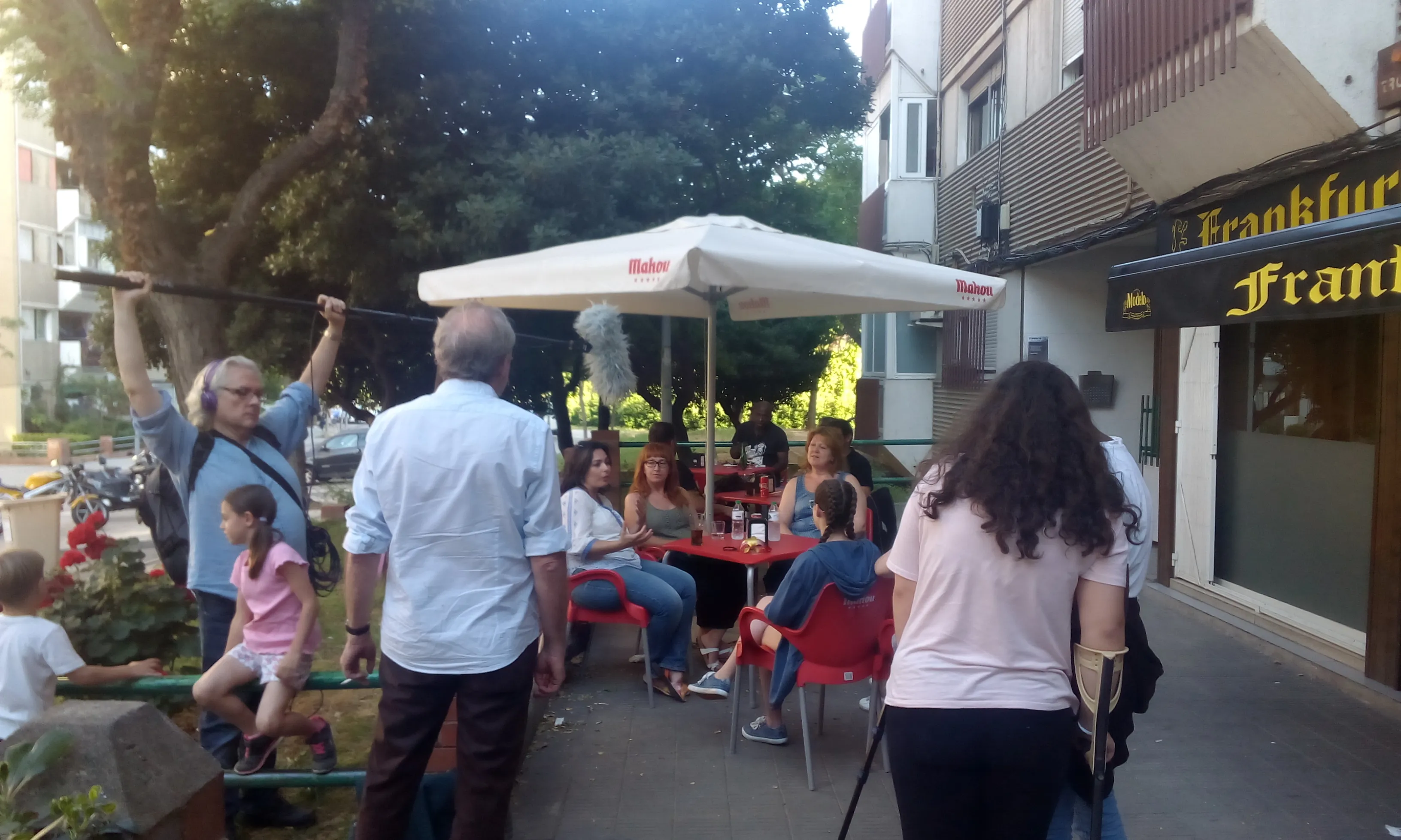El carrer també ha estat un dels escenaris de la gravació