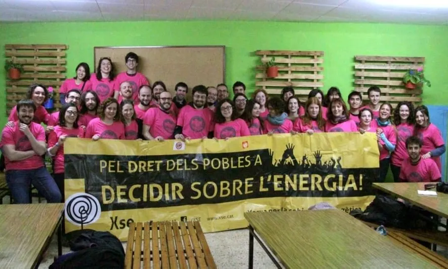 Membres de la Xarxa per la Sobirania Energètica.