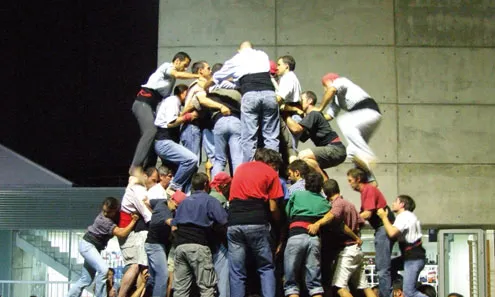 Assaig de la colla capgrossos de Mataró