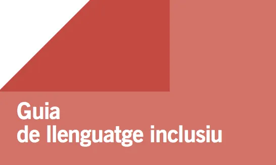 Portada de la 'Guia de llenguatge inclusiu'.