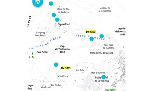 Les fonts es situen en un mapa