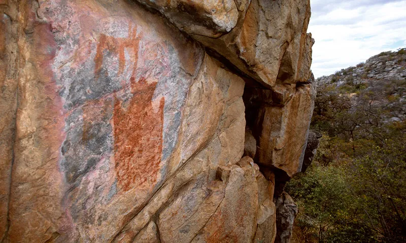 Pintures al desert del Kalahari a Tsodilo, Botswana