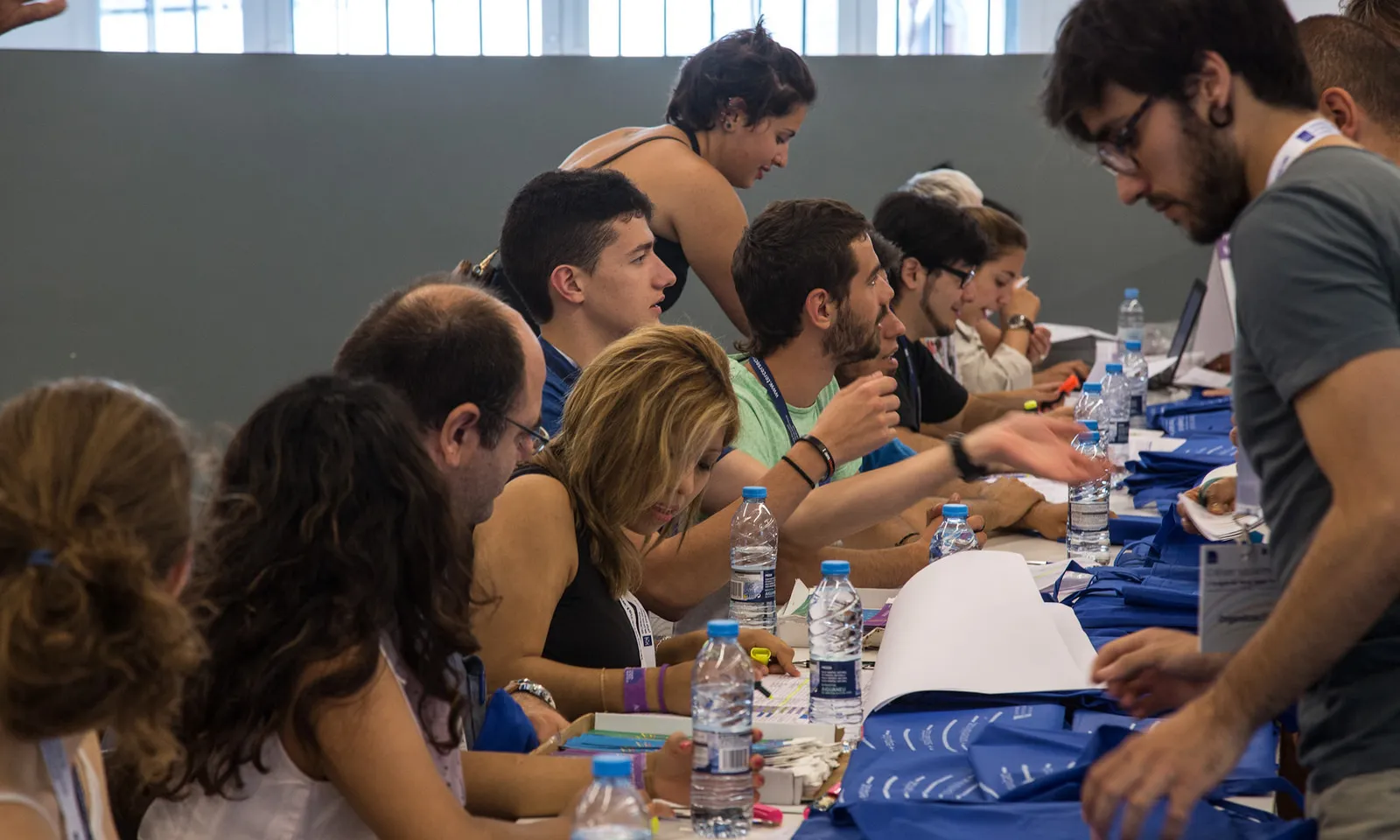 Recepció de participants l'any 2017