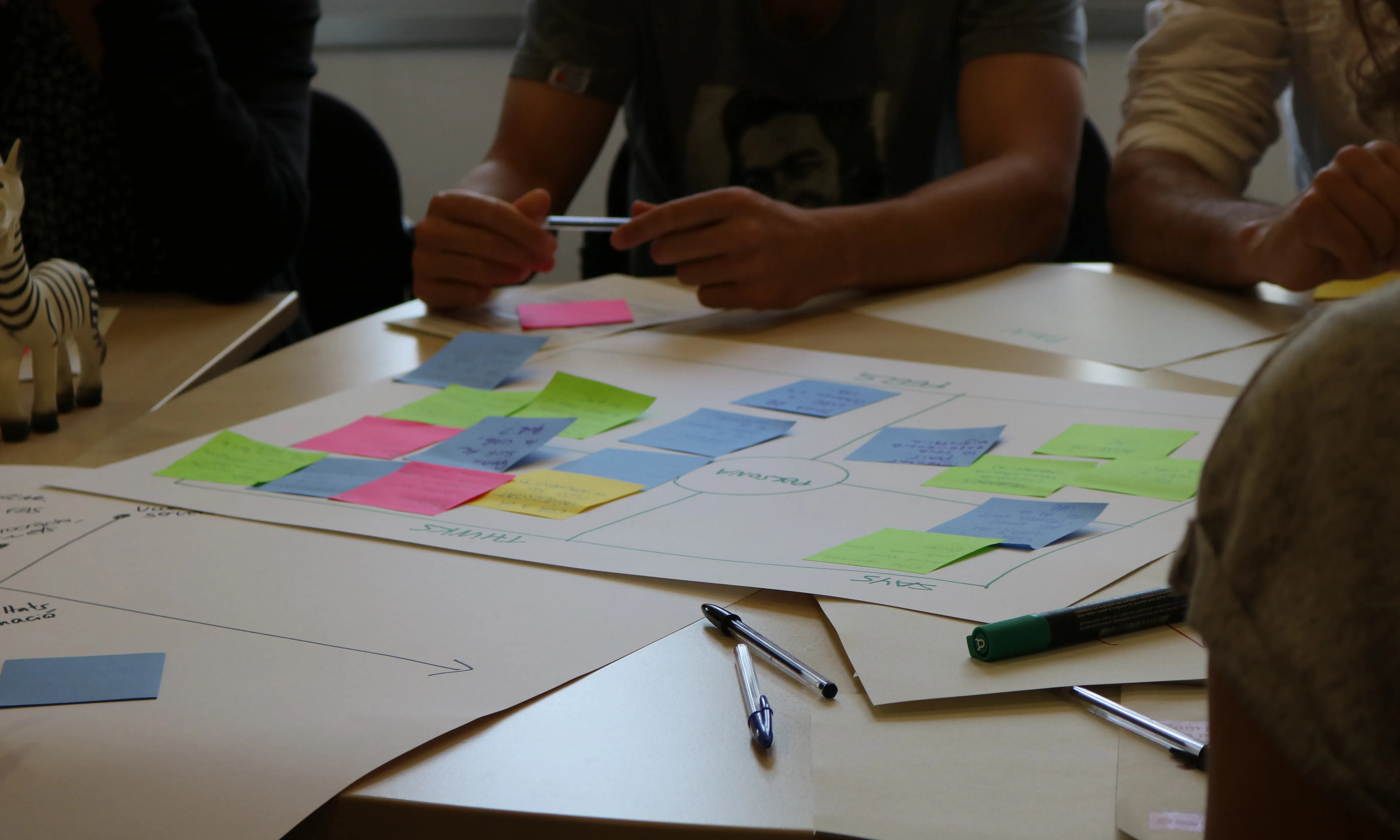 Durant la Hackató es van utilitzar diverses metodologies àgils.