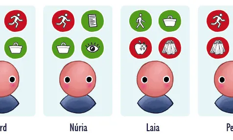 Carta persones participants joc de (des)vestint aliments