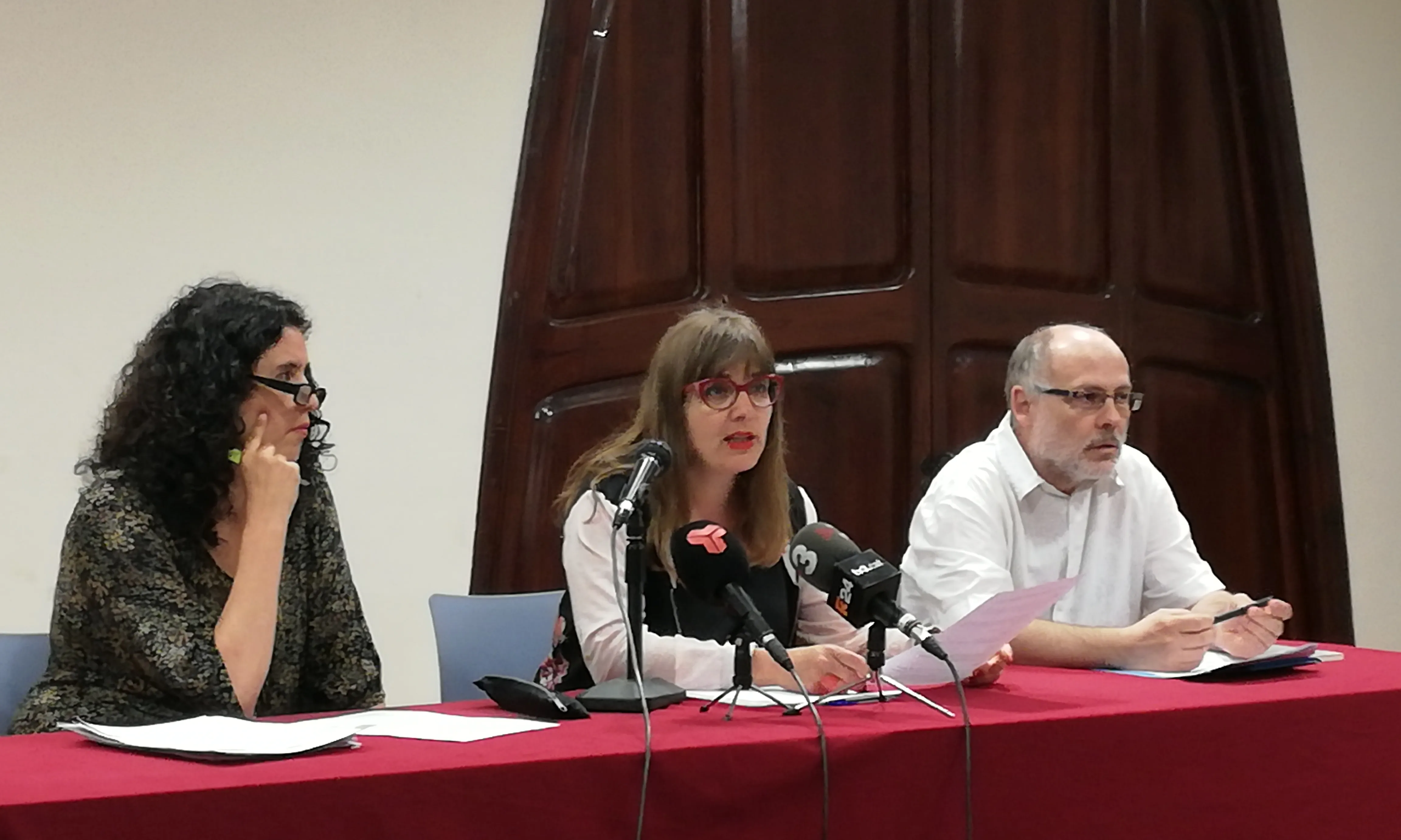 La roda de premsa es va fer a Terrassa, que té molts centres escolars de máxima complexitat