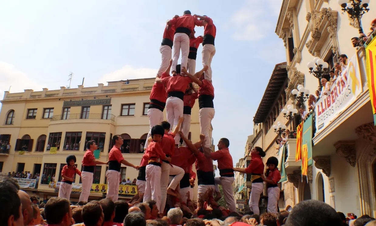 La Colla Vella dels Xiquets de Valls s'han endut la victòria sense apel·latius a la diada de Sant Fèlix de Vilafranca