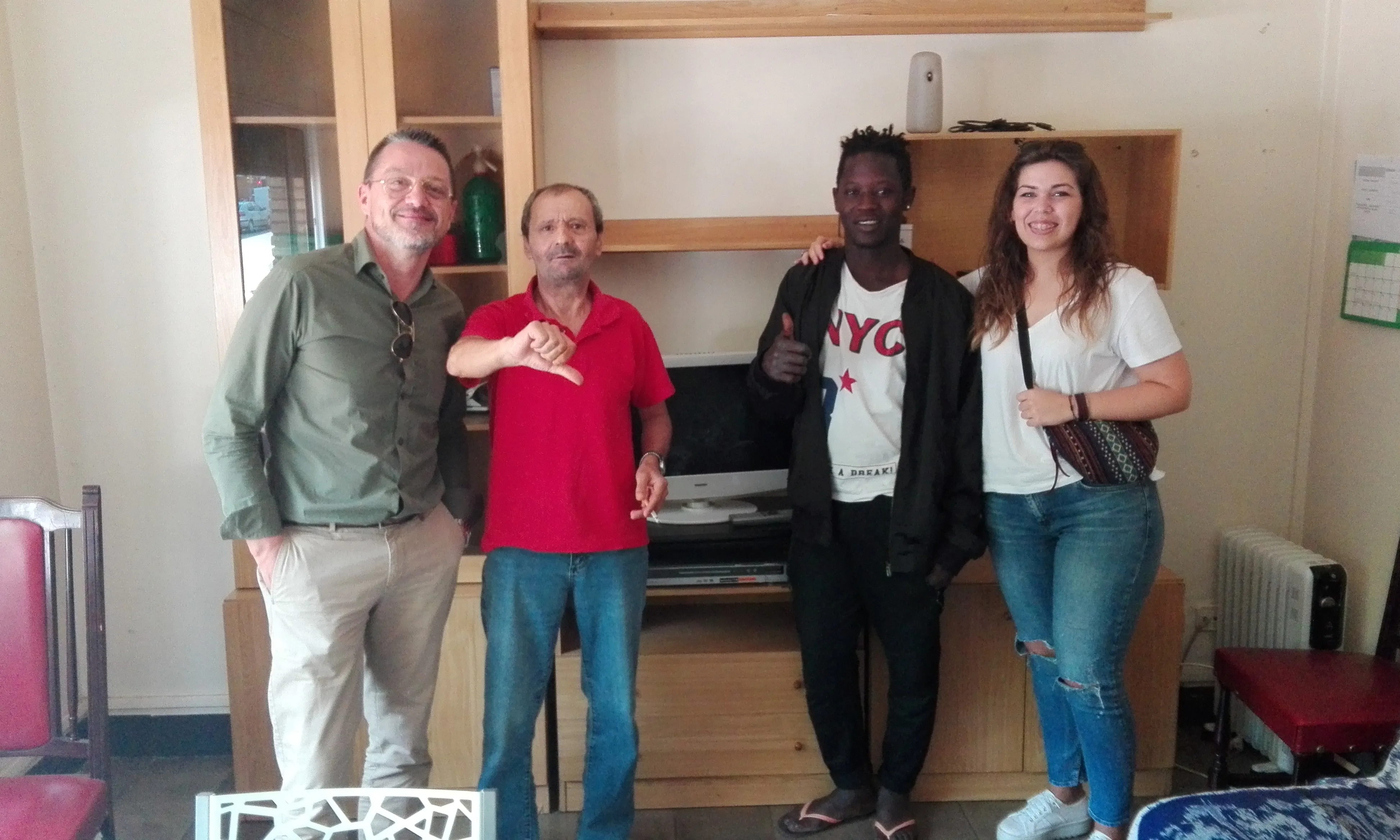 Instal·lació del DVD per a un dels pisos del projecte Sabadell Sostre.