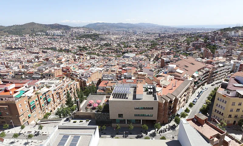 Vista aèria del barri del Guinardó