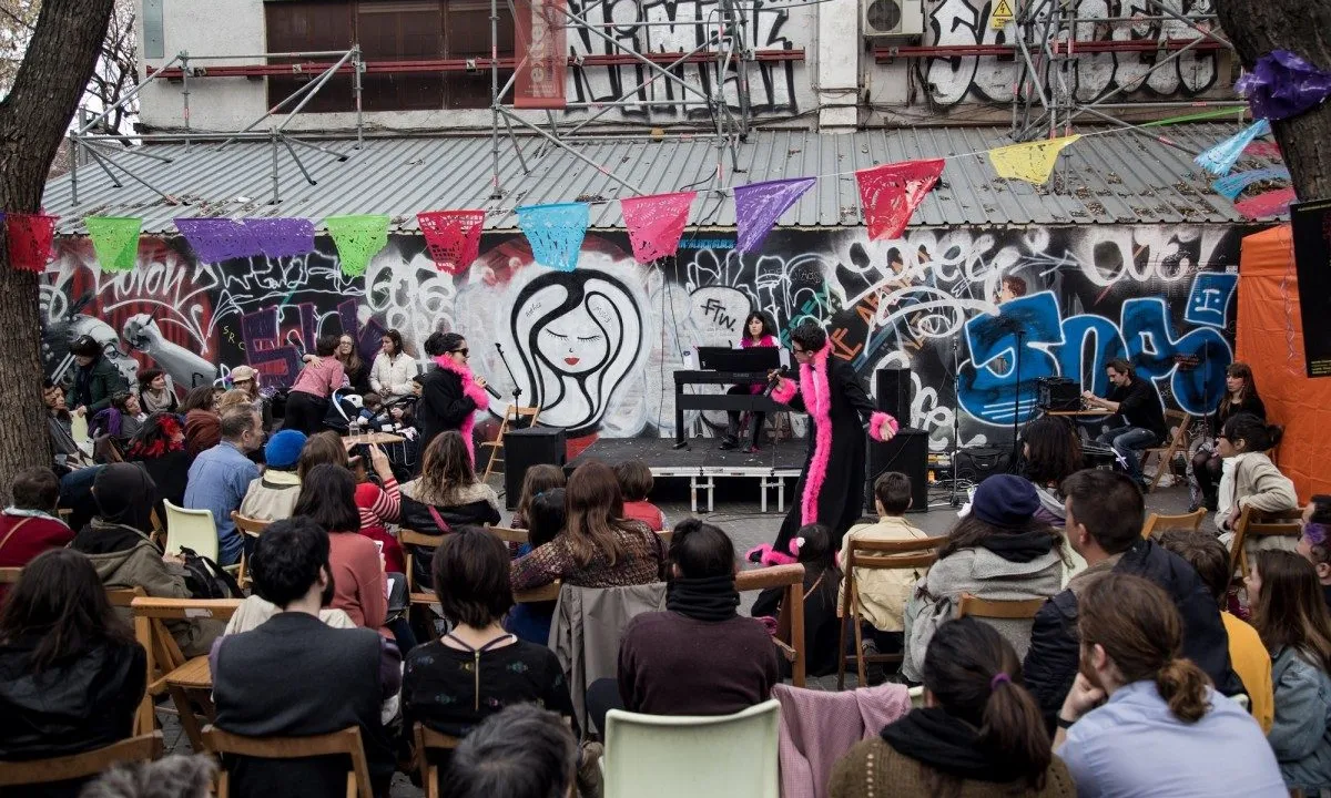 Espectacle a les immediacions de l'Arnau