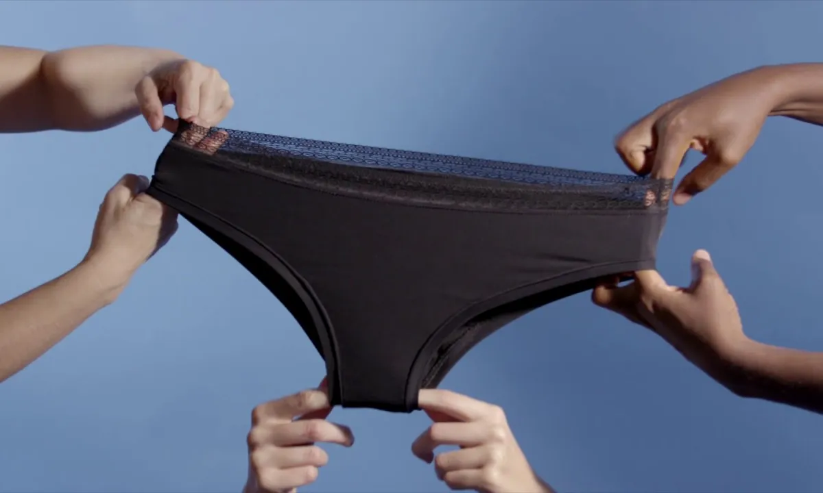 Les calces Cocoro absorbeixen la regla i el fluix vaginal. Font: Cooperativa Femmefleur