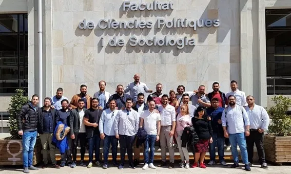Un grup d’alumnes del GAU el dia que es van presentar a les Proves d’Accès a la Universitat