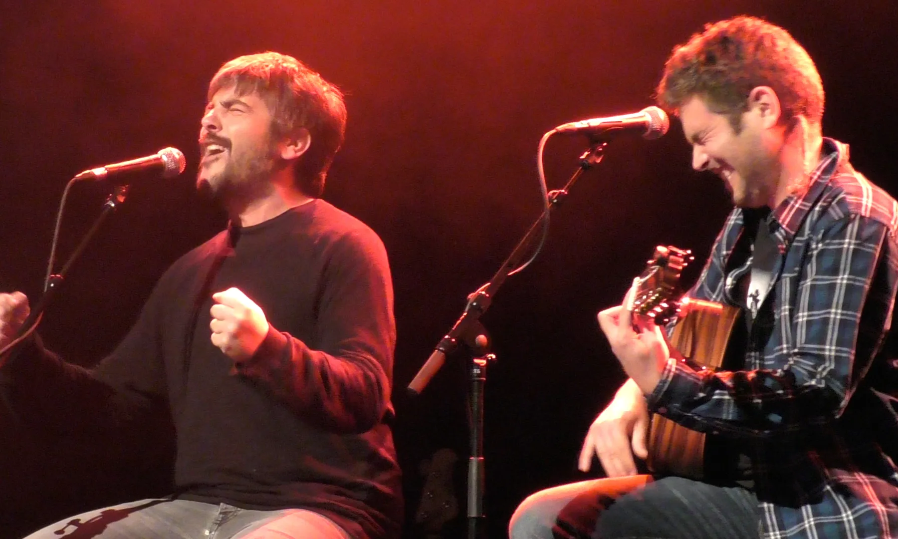 Estopa, durant l'actuació del concert de 2017