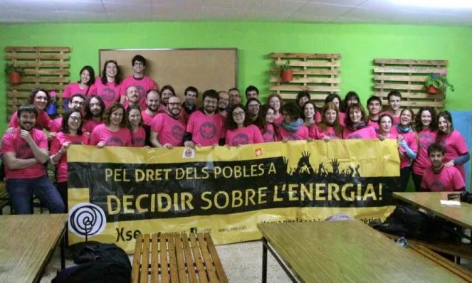 Grup de voluntariat i  participants al Volt de l'Energia