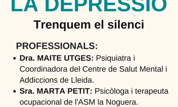 Cartell xerrada "La depressió"