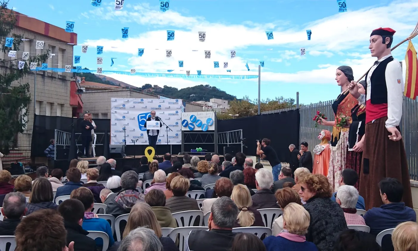 Imatge de l'acte de celebració dels 50 anys de l'entitat.