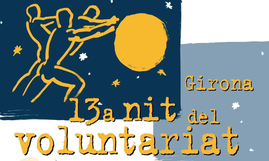 Cartell de la XIII Nit de Voluntariat de Girona.
