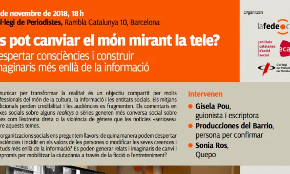 Cartell ‘Es pot canviar el món mirant la tele?’
