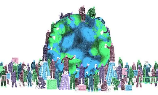 Il·lustració de Claire Merchlinsky per un article d’opinió de ‘The New York Times’ titulat ‘Aturar el canvi climàtic no té esperança. Fem-ho’.