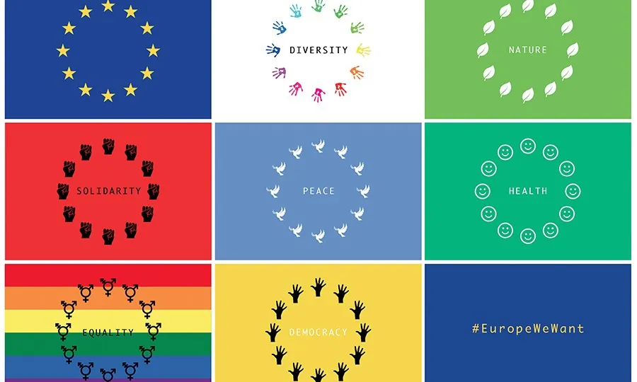 Valors de la campanya #EuropeWeWant