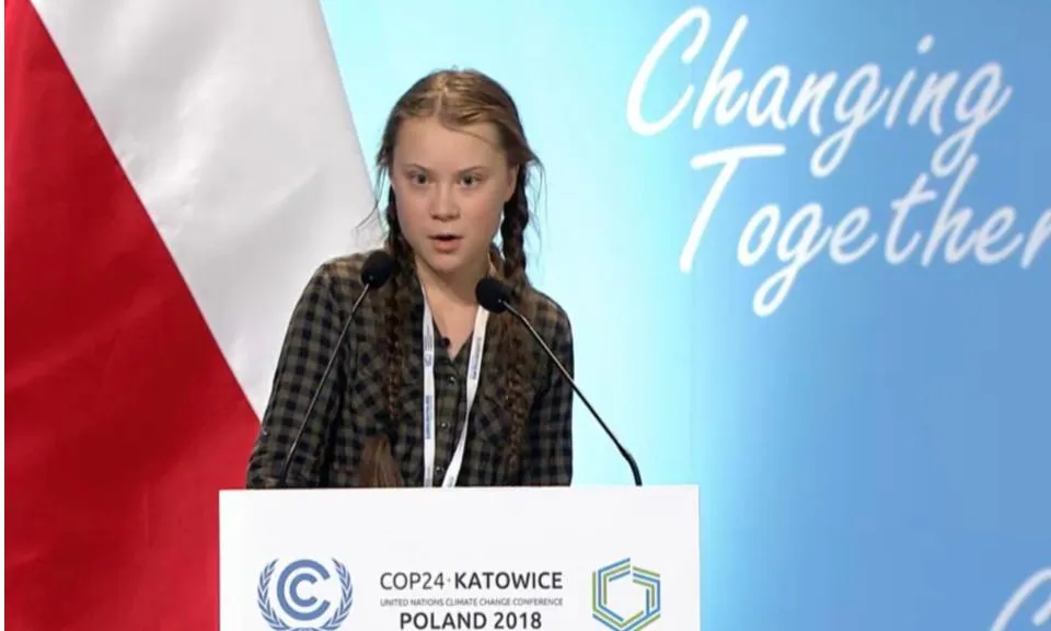 L'activista sueca de quinze anys Greta Thunberg ha realitzat un contundent discurs reclamant acció contra el canvi climàtic a la classe política