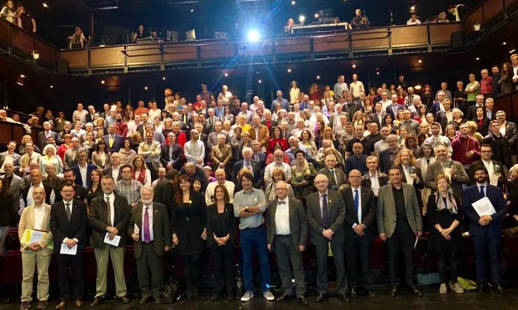 Foto de grup del lliurament dels Premis Pompeu Fabra 2018