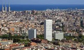 Panoràmica vista des de Santa Coloma. 