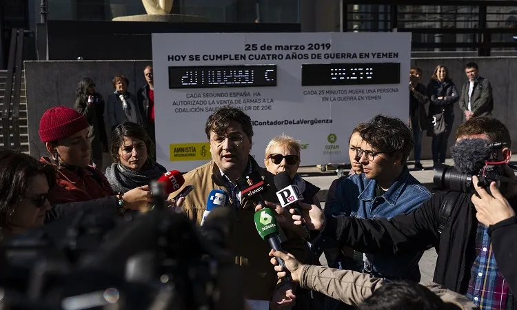 Acte per denunciar els quatre anys de guerra al Iemen