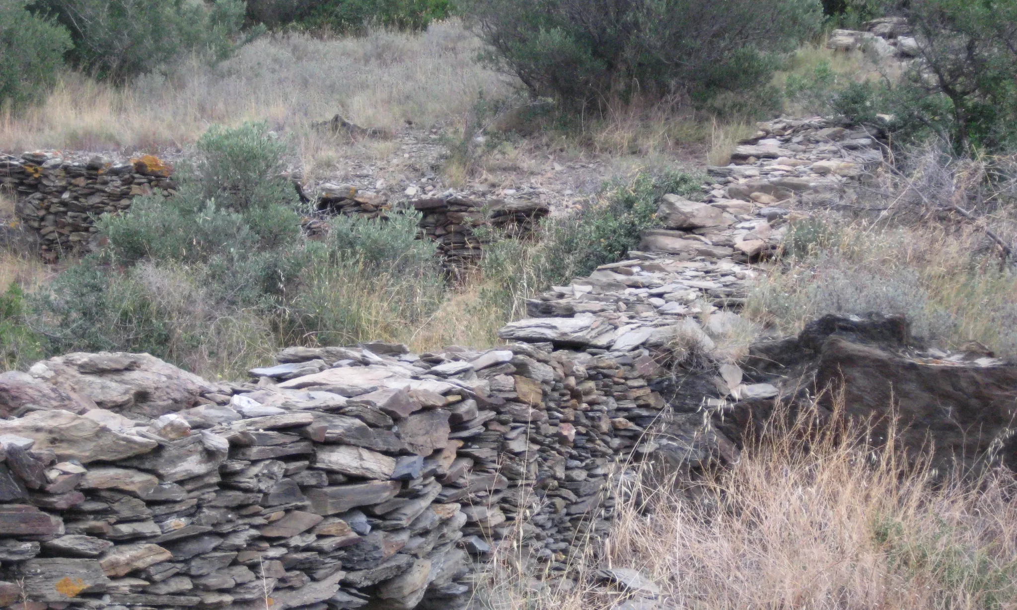 La urbanització i edificació a Cadaqués implicaria l’afectació de centenars de parets seques. Font: Amics de la Natura de Cadaqués.