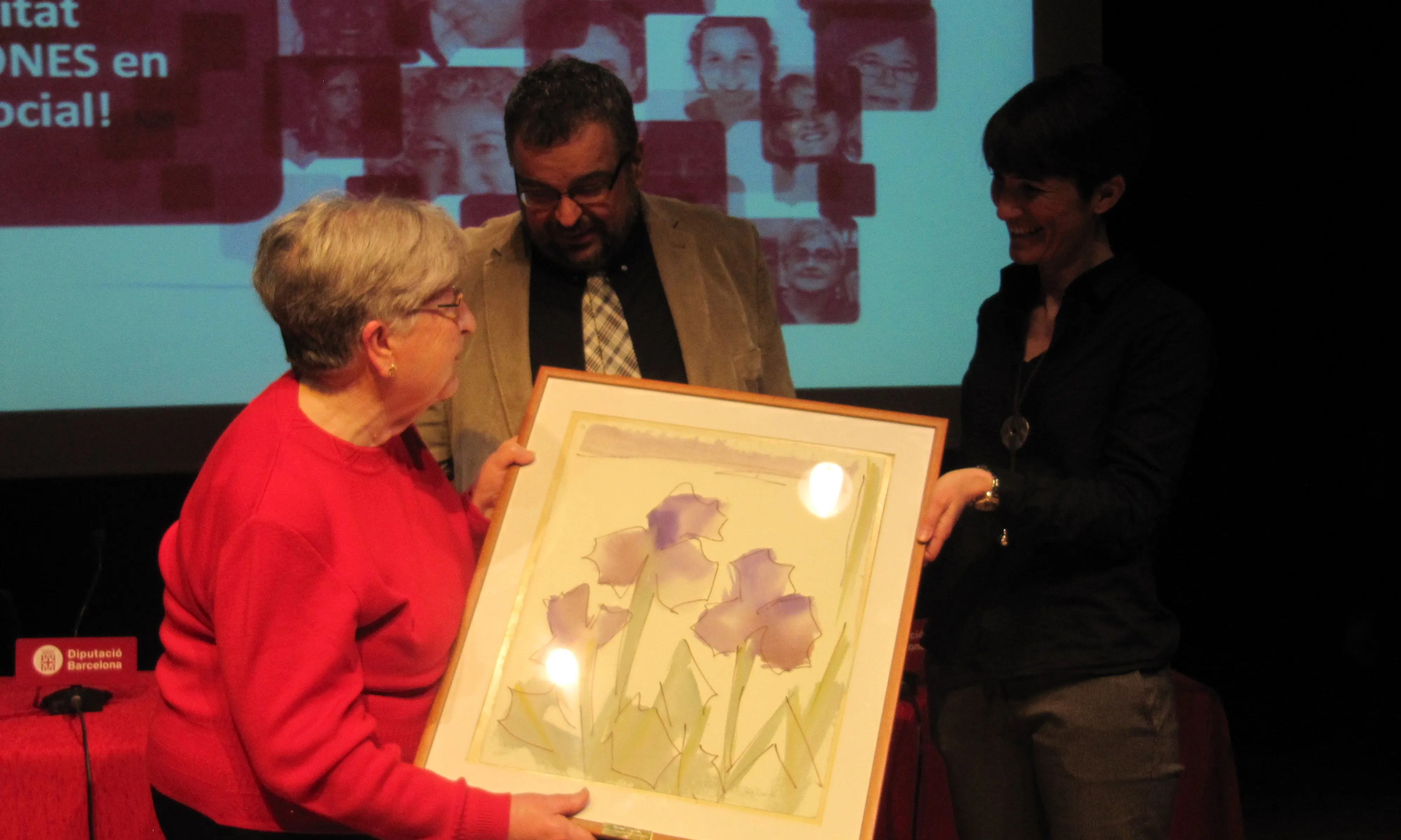 Imatge de l'entrega del premi Aspàsia 2013.