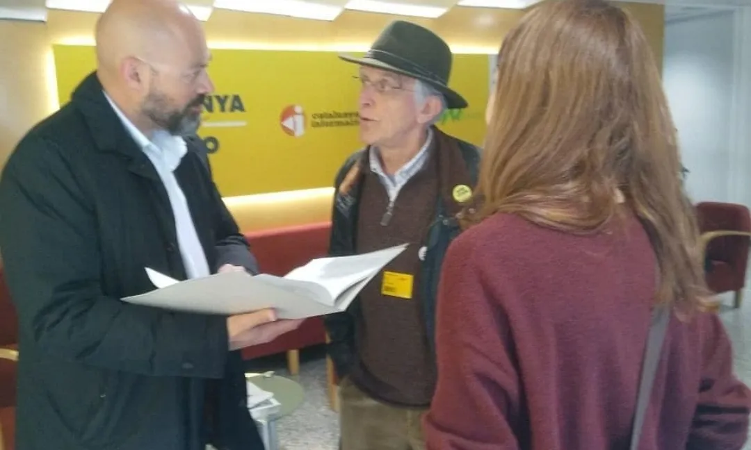 Saül Gordillo, director de Catalunya Ràdio, rep la carta de membres de Rebel·lió o Extinció Barcelona