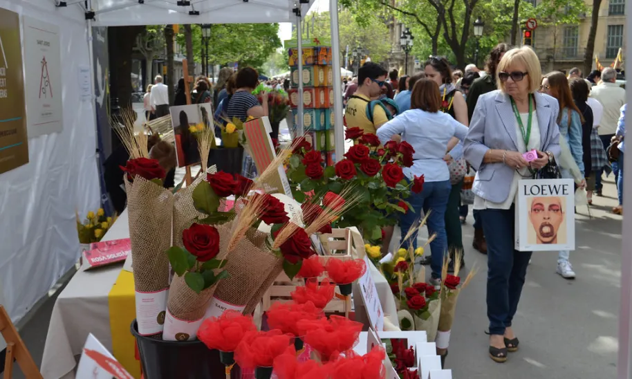 La parada de roses se situarà a la Rambla de Catalunya, 32.