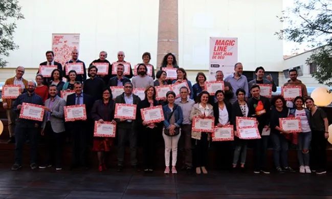 Imatge dels projectes guardonats en la sisena edició de la Magic Line.
