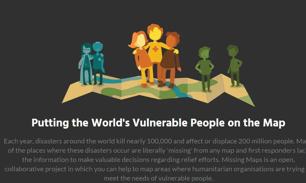 MissingMaps permet cartografiar llocs vulnerables del món per facilitar l'accés als equips humanitaris de Creu Roja i de Metges Sense Fronteres.